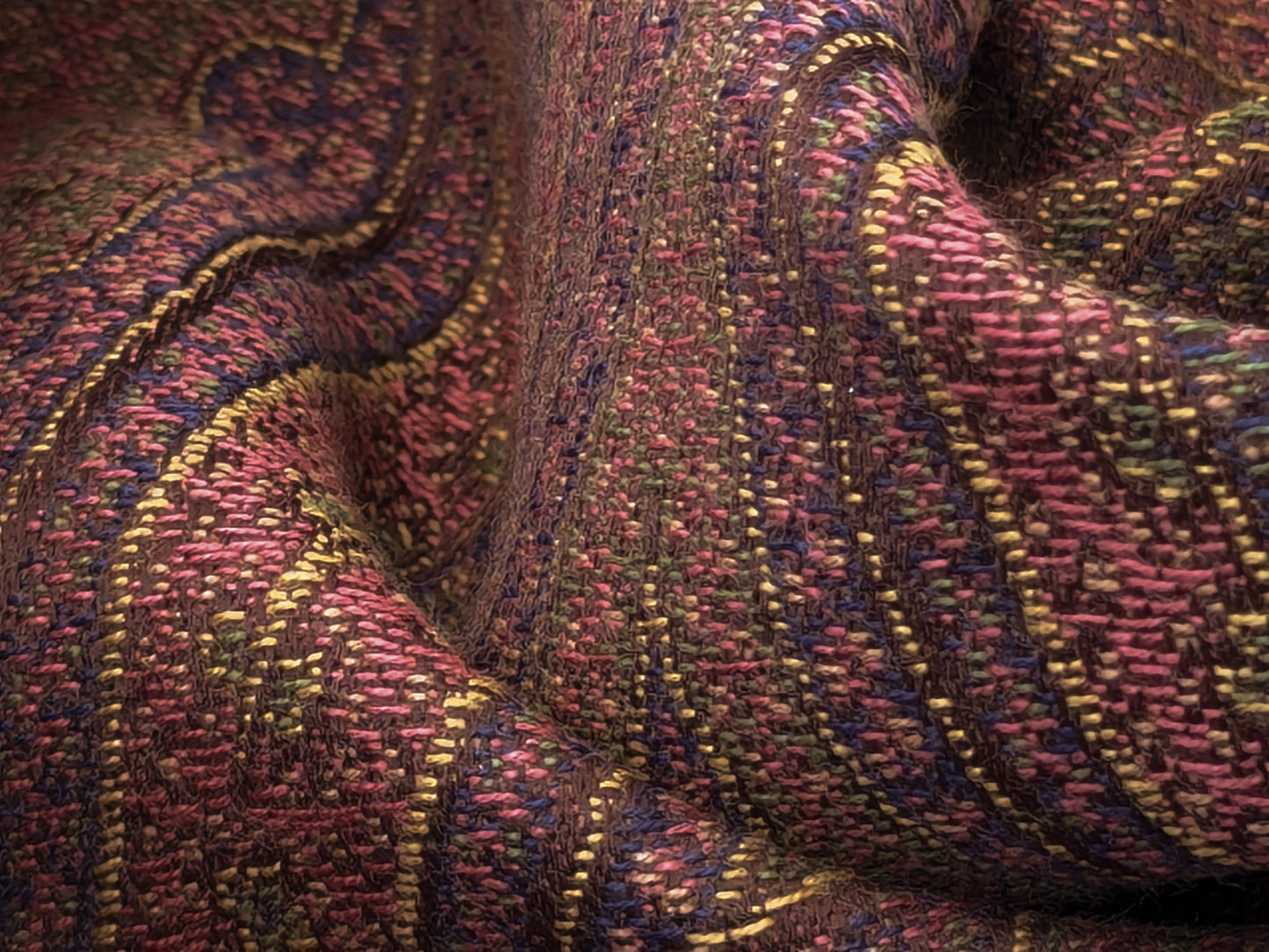Scalamandre Akebia Rose Paisley Red Renaissance Historical Cotton - By the yard