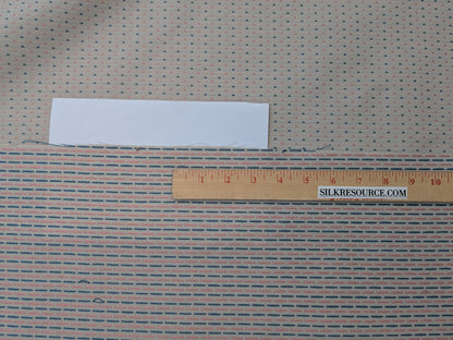 Scalamandre Francesco Beige Dots Circle Small Scale Green Blue - By the yard