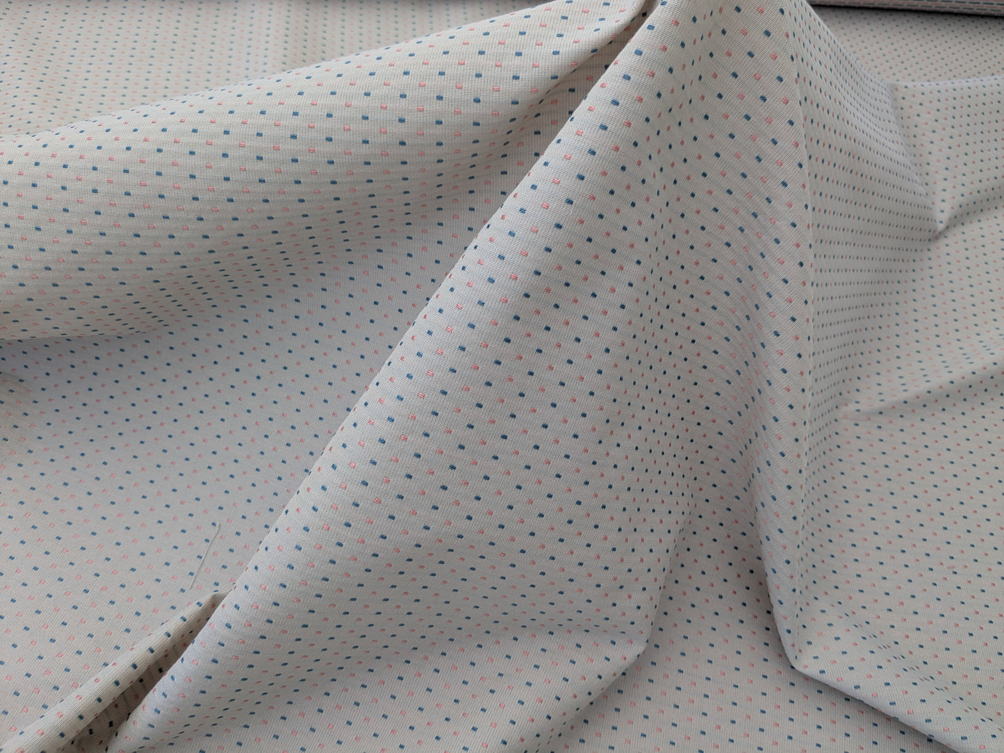 Scalamandre Francesco Beige Dots Circle Small Scale Green Blue - By the yard