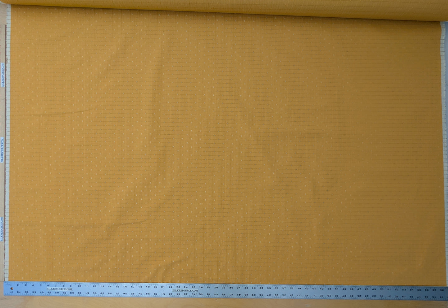 Scalamandre Casino Maize Grey on  Yellow 100% Cotton Circle Small Scale - By the yard