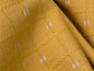 Scalamandre Casino Maize Grey on  Yellow 100% Cotton Circle Small Scale - By the yard