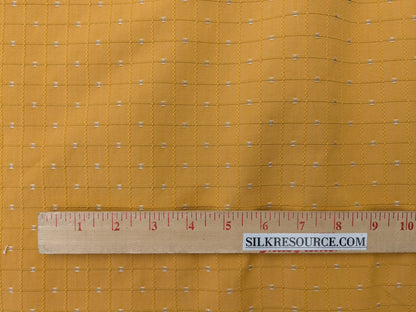 Scalamandre Casino Maize Grey on  Yellow 100% Cotton Circle Small Scale - By the yard
