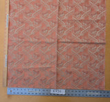 58 EV56 Square 26"x27"  Scalamandre Boutonniere Leaf Pink Renaissance Small Scale Berry Pomegranate Jacquard Cotton Linen MSRP USD 402/y