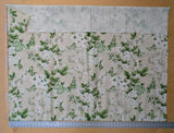 1.1yards Scalamandre Ascot Linen Print Verdure Floral Print Green Beige White MSRP USD 425/y -63 EV56