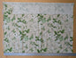 63 EV56 1.1yards Scalamandre Ascot Linen Print Verdure Floral Print Green Beige White MSRP USD 606/y