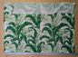 65 EV56 Scalamandre Grey Watkins 1.2 yards Tropique Palm Green White Tropical Botanical 100% Linen MSRP USD 558/y