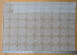 66 EV56 Scalamandre MARIMEKKO Puketti Print Blue and White on Tan Cotton Dot Circle - 1.2 yards