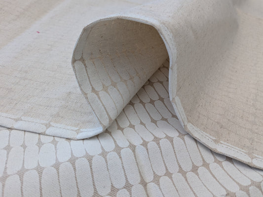 1.2yards Scalamandre Marimekko Alku Print White on Linen Small Scale  -67 EV56