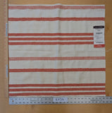 25" x 26" Scalamandre Lelievre Square Marina Stripe White Dark Blue Jacquard Woven MSRP USD 428/yard - 70 EV56