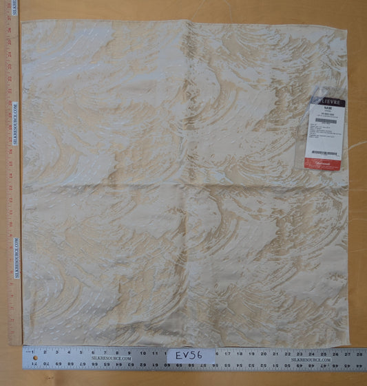 26"x26" Scalamandre Lelievre Nami Vermeil Cream White Large Jacquard Abstract Linen Silk Red Orange Blue -76 EV56