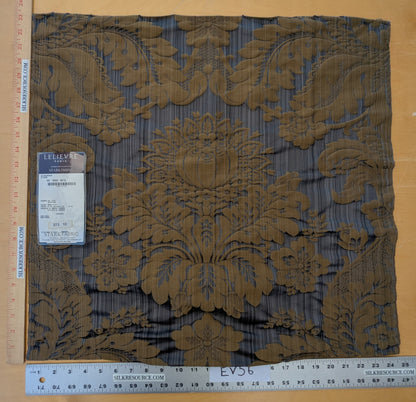 23"x24" Scalamandre Lelievre Paris Athenais Etain Purple Brown Silk Wool Damask MSRP USD1082 - 77 EV56