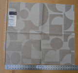 24"x 27" Scalamandre Lelievre Stabile Galet Geometric Large Jacquard Gray Linen Cotton - 78 EV56