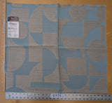 25"x 27" Scalamandre Lelievre Stabile Glacier Blue Gray Geometric Large Jacquard Linen Cotton - 79 EV56