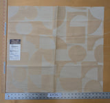 25"x 27" Scalamandre Lelievre Stabile Ivoire Ivory Cream Geometric Large Jacquard Linen Cotton -80 EV56