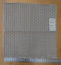 26"x 25" Old World Weavers Manetta Silver Gray Beige Cotton Circle Cut Velvet - 81 EV56