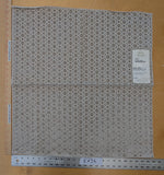 26"x 25" Old World Weavers Manetta Silver Gray Beige Cotton Circle Cut Velvet - 81 EV56