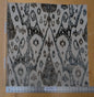 26"x 26" Scalamandre  Tai Lao Slate Blue Beige Velvet Ikat Paisley Viscose Cotton MSRP USD 532/y - 82 EV56