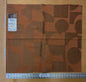 25"x 27" Scalamandre Lelievre Stabile Cuivre Orange  Geometric Large Jacquard Linen Cotton -84 EV56