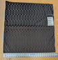 25"x 25" Lelievre Typo Cendre Deep Brown Cut Velvet Geometric Graphic Polyester MSRP USD 474/y - 86 EV56
