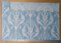 1.2 yards Scalamandre Primavera Sky Blue White Linen Cotton Damask Floral -  MSRP USD 602/y