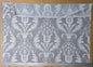 1.2 yards Scalamandre Primavera French Grey White Linen Cotton Damask Floral -  MSRP USD 602/y