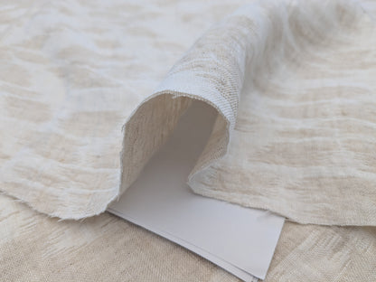 Scalamandre Malay Cream White Ikat Linen Reversible Diamond MSRP USD 332/y