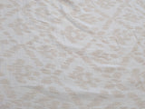 Scalamandre Malay Cream White Ikat Linen Reversible Diamond MSRP USD 332/y