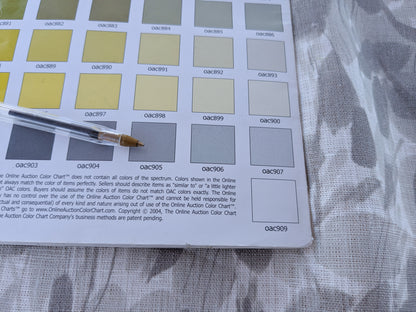 Scalamandre Meadow Walk Panel Grey White 100% Linen Botanical - By Vertical Repeat 126 inches