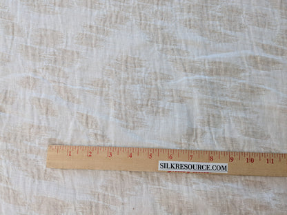 Scalamandre Malay Cream White Ikat Linen Reversible Diamond MSRP USD 332/y