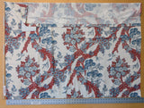 1.2 yards Scalamandre Summerhouse hill Provence red Blue White 100% Cotton Floral -MSRP USD 644/y