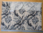 1.3 yards Scalamandre Summerhouse Hill Charcoal Black and White 100% Cotton Floral -MSRP USD 644/y