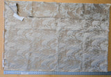 1.2 yards Scalamandre Lelievre Nami Vermeil Large Jacquard Abstract Linen Silk Light Brown Cream White MSRP USD753/y
