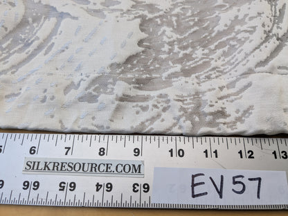 1.2 yards Scalamandre Lelievre Nami Large Jacquard Abstract Linen Silk Cream White MSRP USD753/y