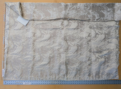 1.2 yards Scalamandre Lelievre Nami Large Jacquard Abstract Linen Silk Cream White MSRP USD753/y