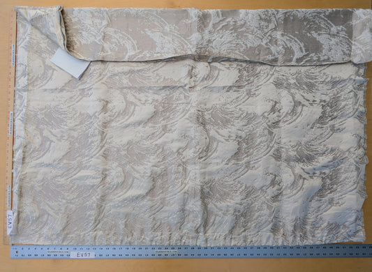 1.2 yards Scalamandre Lelievre Nami Large Jacquard Abstract Linen Silk Cream White MSRP USD753/y