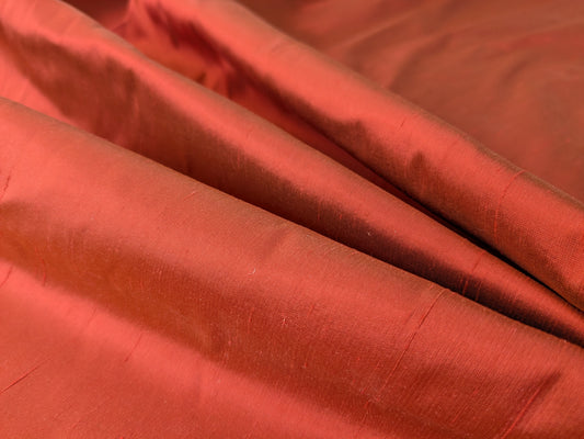 Scalamandre Silk Taffeta Deep Oxblood Red Solid - By the yard