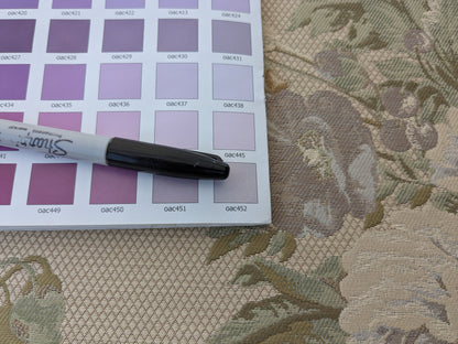 By yard Scalamandre Cote Traditional Bouquet Lampas Greige Sage Green Tan English Rose Wool Cotton MSRP$160/Y
