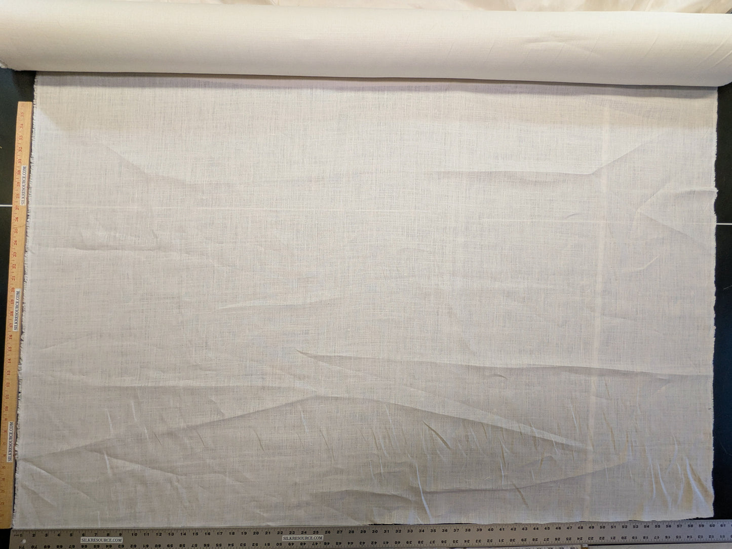 Scalamandre Old World Weavers Print Cloth Oyster Cream White 100% Linen Solid Heavy - By the yard
