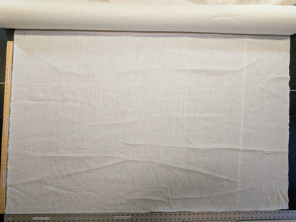 Scalamandre Old World Weavers Print Cloth Oyster Cream White 100% Linen Solid Heavy - By the yard