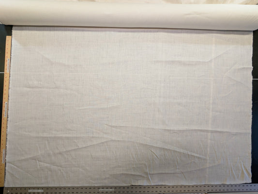 Scalamandre Old World Weavers Print Cloth Oyster Cream White 100% Linen Solid Heavy - By the yard