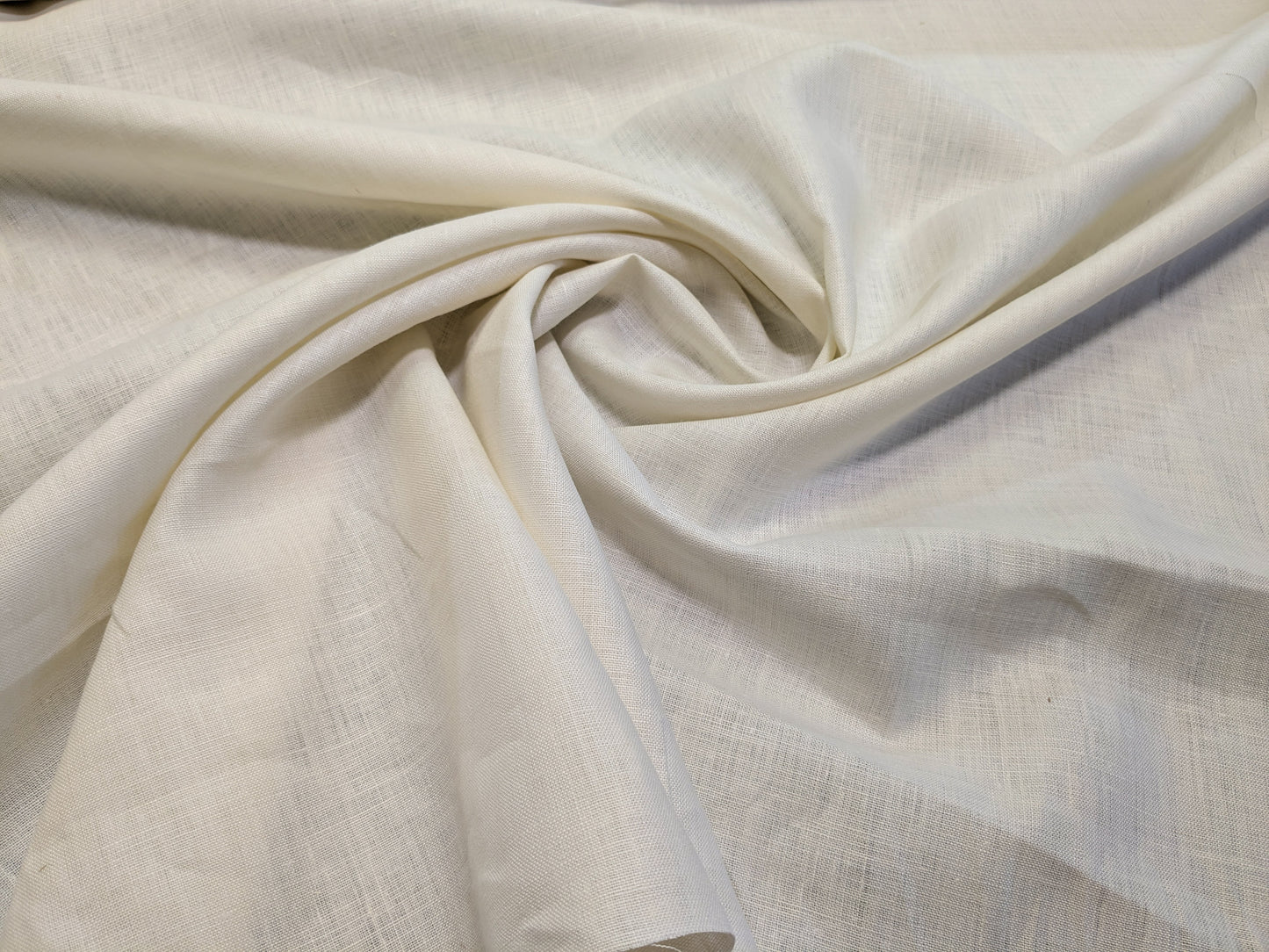 Scalamandre Old World Weavers Print Cloth Oyster Cream White 100% Linen Solid Heavy - By the yard