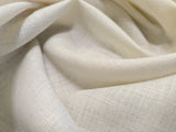 Scalamandre Old World Weavers Print Cloth Oyster Cream White 100% Linen Solid Heavy - By the yard