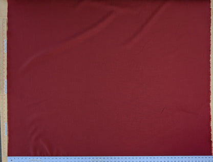 Scalamandre Ari Barn Red Solid Linen Viscose Texture Heavy Duty -By the yard