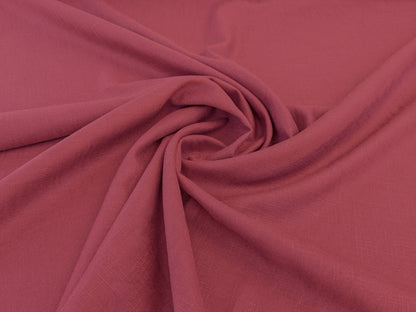 Scalamandre Ari Barn Red Solid Linen Viscose Texture Heavy Duty -By the yard