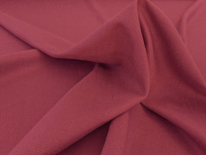 Scalamandre Ari Barn Red Solid Linen Viscose Texture Heavy Duty -By the yard