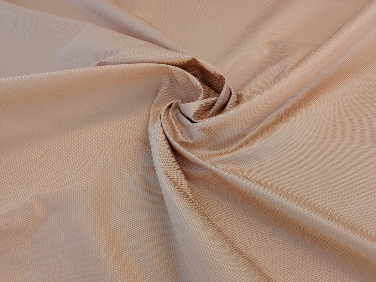 Scalamandre Cannetille Vergennes Light Peach Silk Cotton Pink Texture  By the Yard