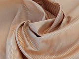 Scalamandre Cannetille Vergennes Light Peach Silk Cotton Pink Texture  By the Yard