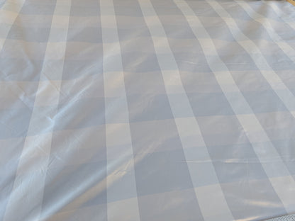 Silver Raindrop Gray Silver Palest Rain Blue Cream 100% Silk Taffeta By the Yard