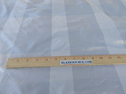 Silver Raindrop Gray Silver Palest Rain Blue Cream 100% Silk Taffeta By the Yard
