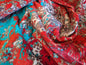 1.2 yards Scalamandre Shade Carpet Velvet Red by piece 88 EV56